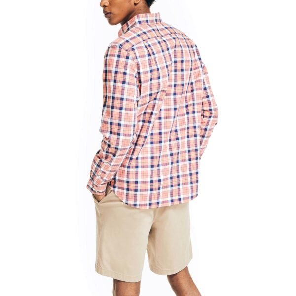 Nautica Mens Big & Tall Poplin Classic Fit Button-Down Shirt - Image 3